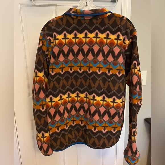 Patagonia Synchilla Snap-T Fleece Pullover M Companions Big Anthos Pink EUC - Picture 4 of 10